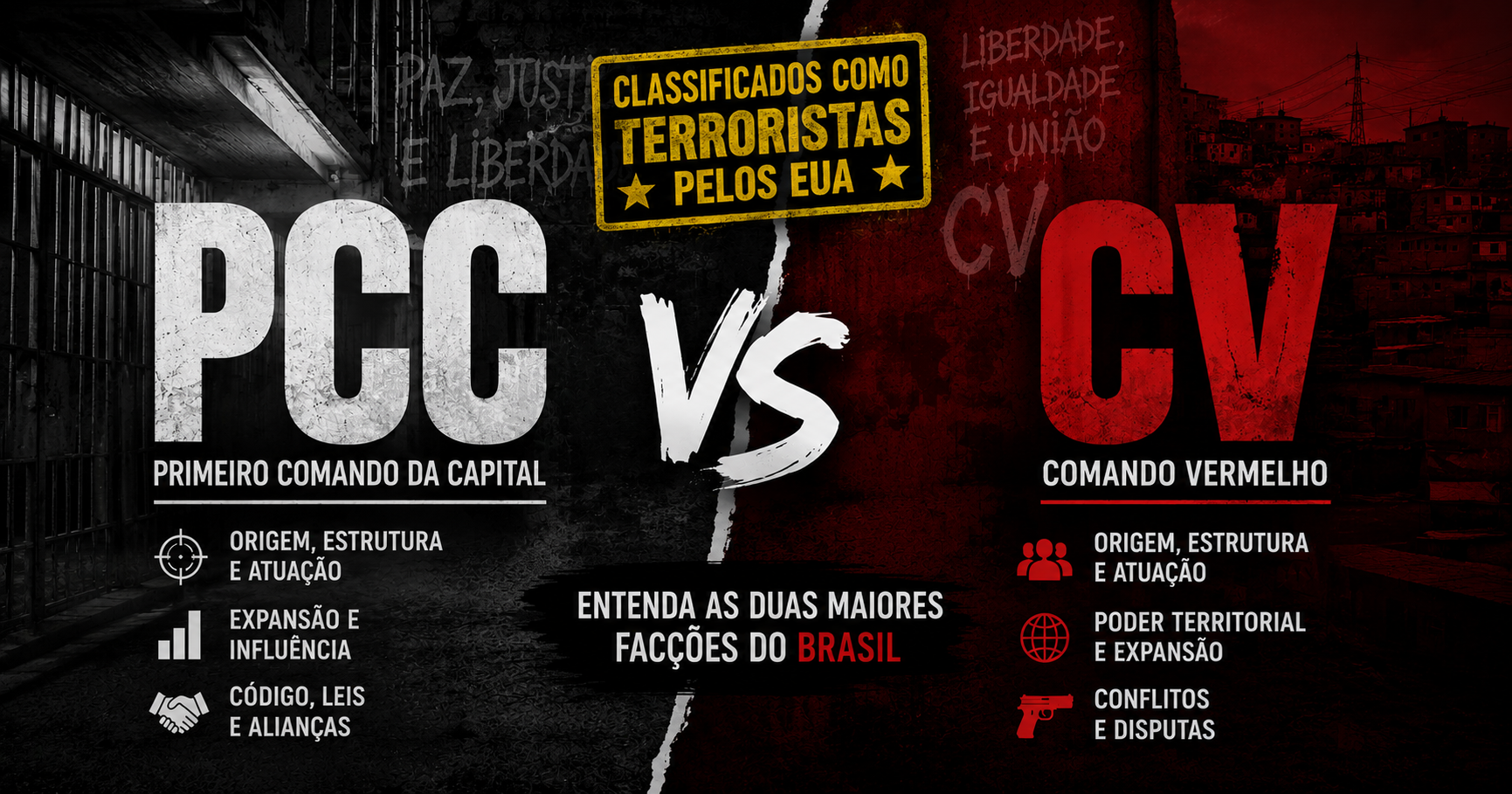 PCC e CV Classificados como Terroristas pelos EUA: O Que Isso Significa Para o Seu Bolso e Para o Brasil?